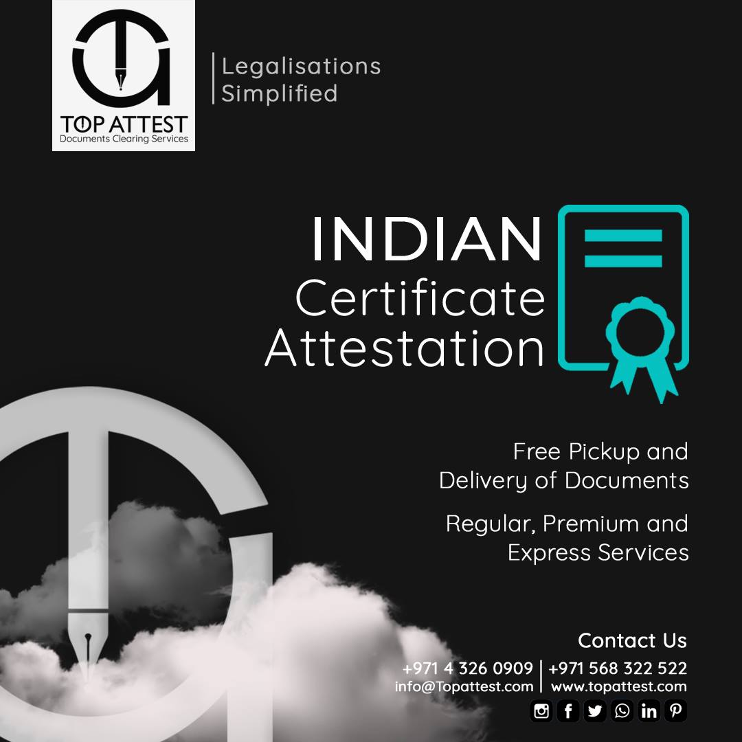 Indian Embassy Attestation Dubai