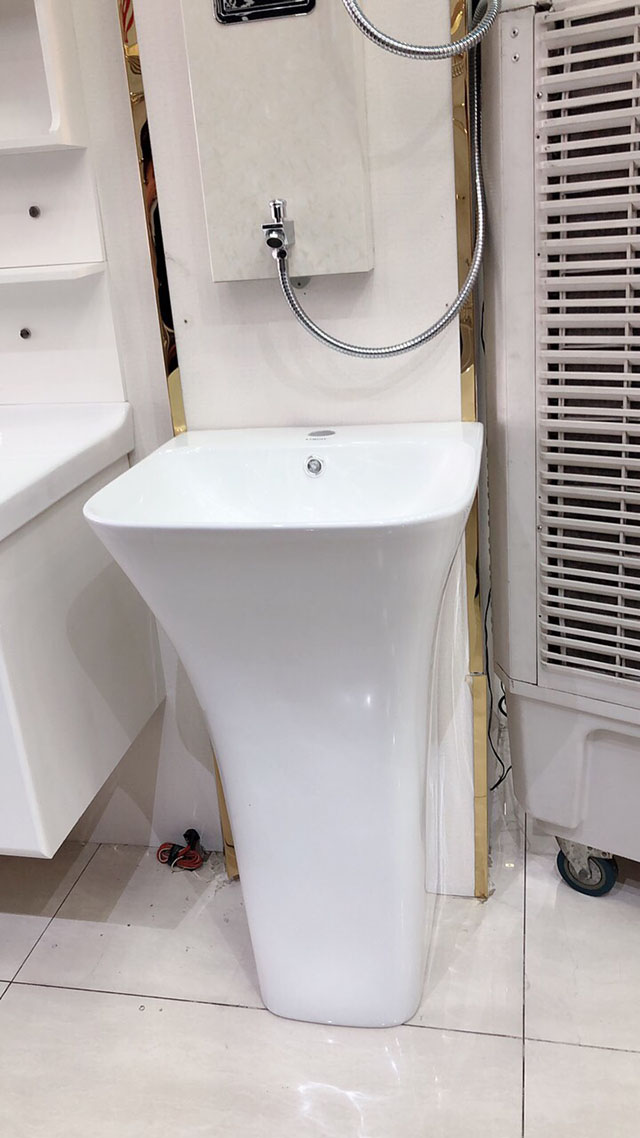 Tổng hợp những mẫu chậu rửa mặt liền khối uy tín, chất lượng