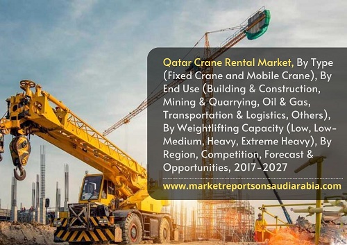 Qatar Crane Rental Market By Type, Weightlifting Capacity, Region and Forecast 2027