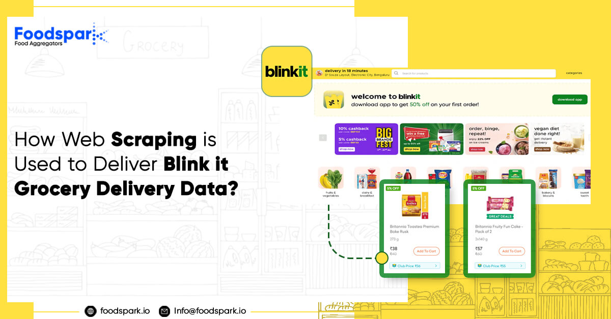 How Web Scraping is Used to Deliver Blink it Grocery Delivery Data?