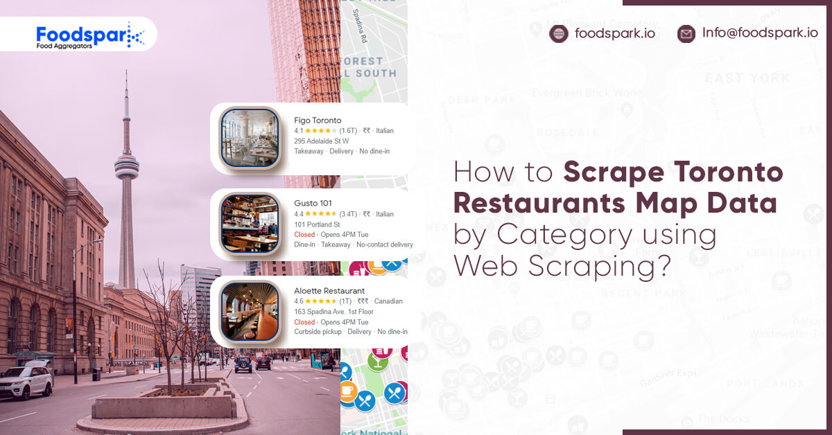 How to Scrape Toronto Restaurants Map Data by Category using Web Scraping?