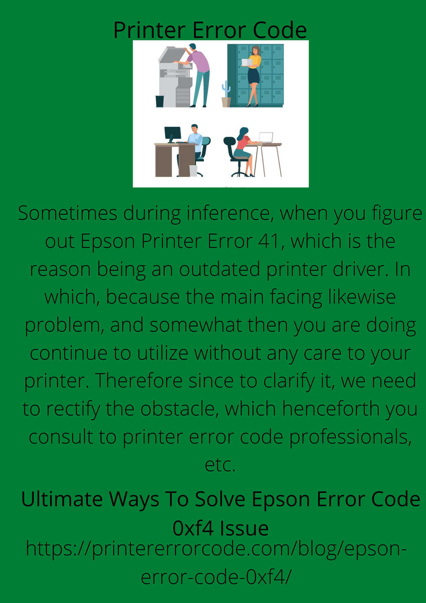 Ultimate Ways To Solve Epson Error Code 0xf4 Issue