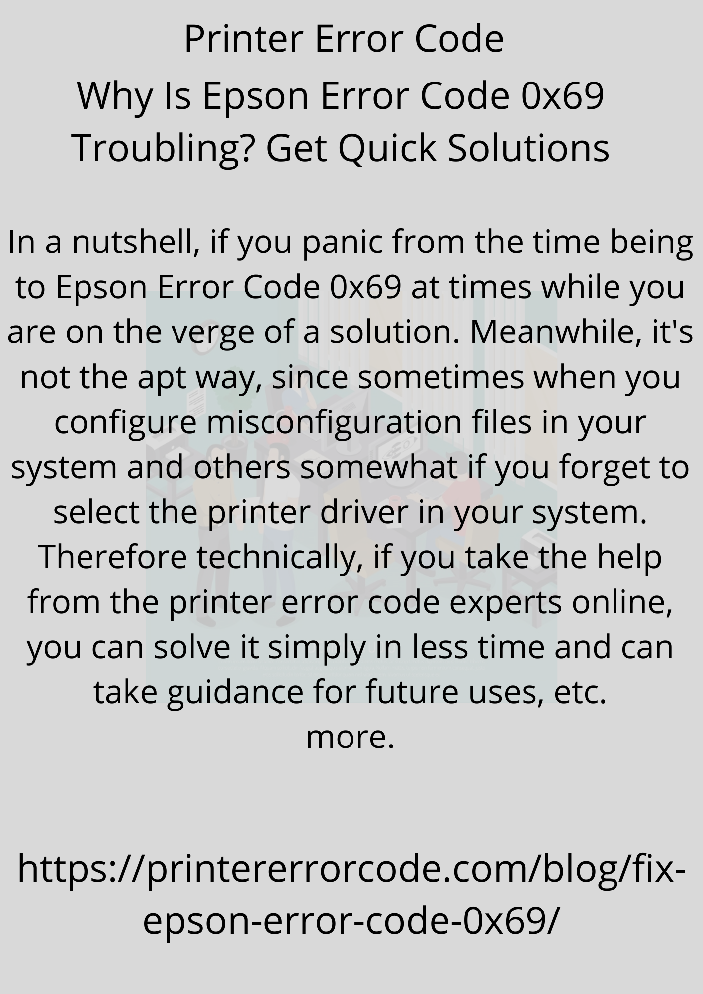 Why Is Epson Error Code 0x69 Troubling? Get Quick Solutions