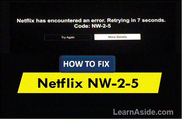 Netflix Error Code NW-2-5 Samsung Smart TV
