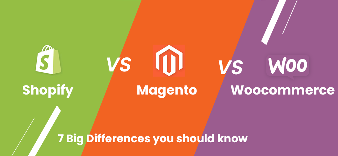 Shopify vs. Magento vs. Woocommerce | 7 Big Differences you should know