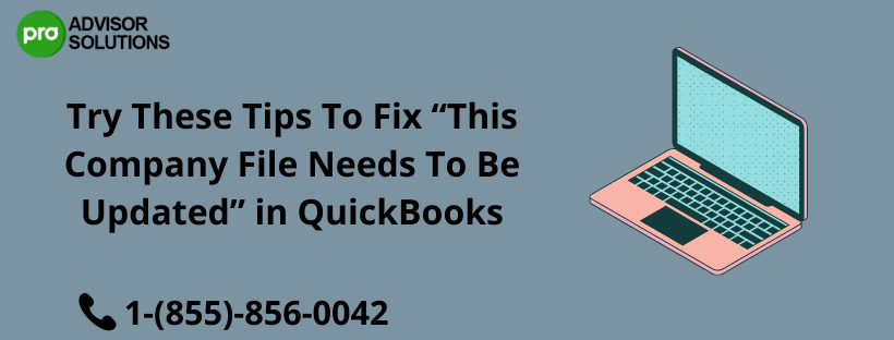 This Company File Needs To Be Updated | Stepwise methods