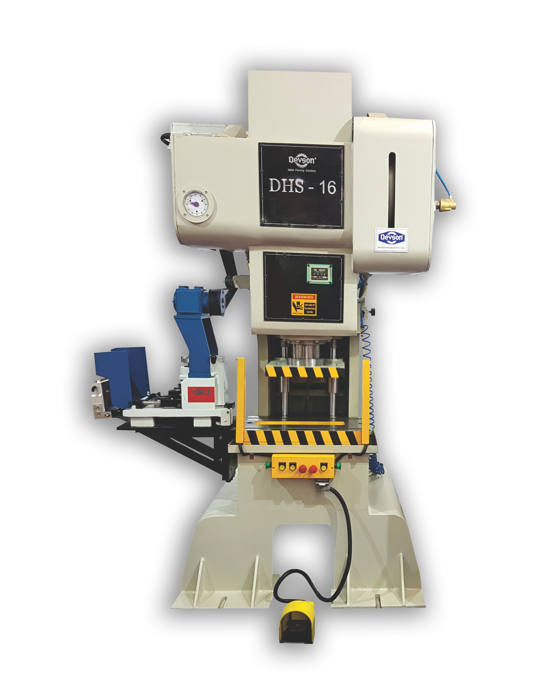 Plunger guided power press