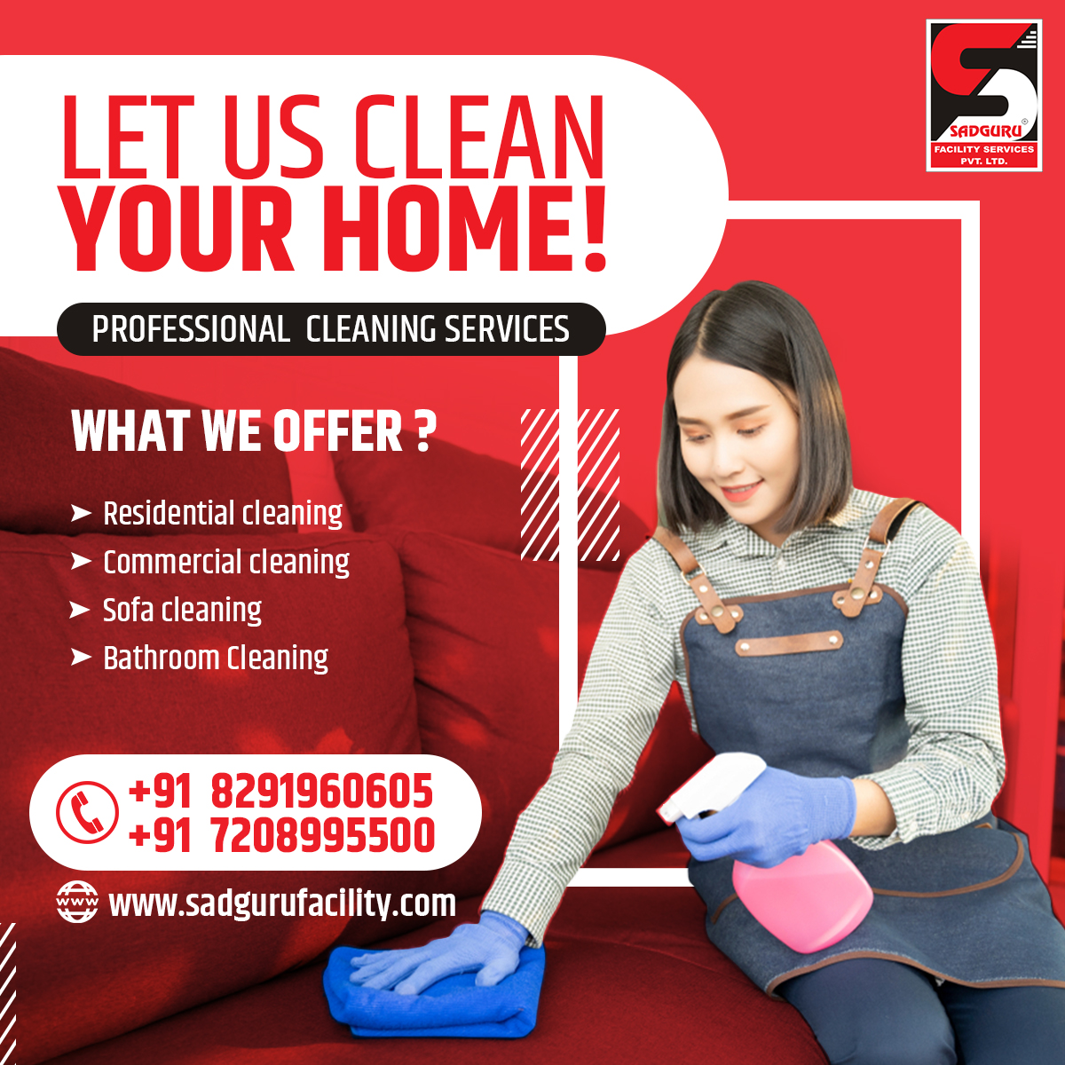 Home Deep Cleaning Services Near Me by Sadguru Facility