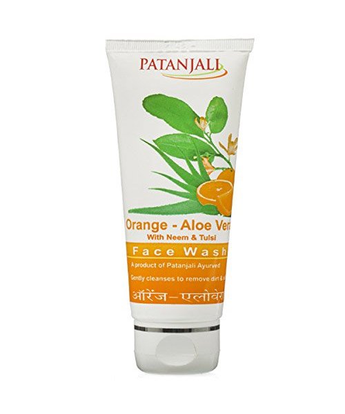 Buy Patanjali Orange Aloe Vera Face Wash 60GM from Online Store | TabletShablet