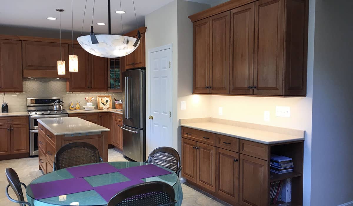 Satin White Kitchen | Kitchen Storage Cabinets | Alexandria, VA