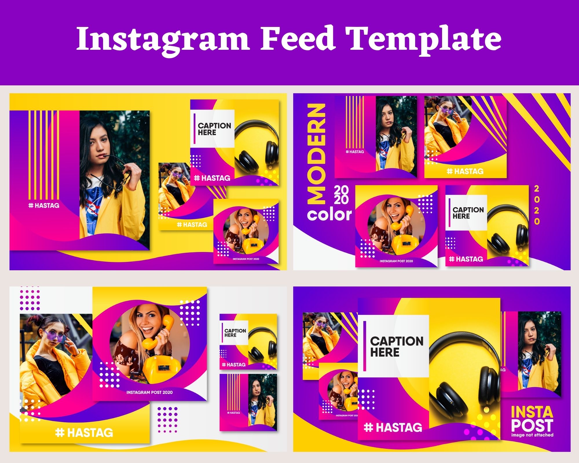 Instagram Feed Template | Draftik