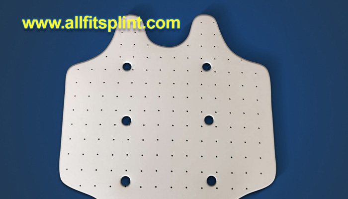 What is the relationship between Thermoplastic Splint and allfit dental cast?