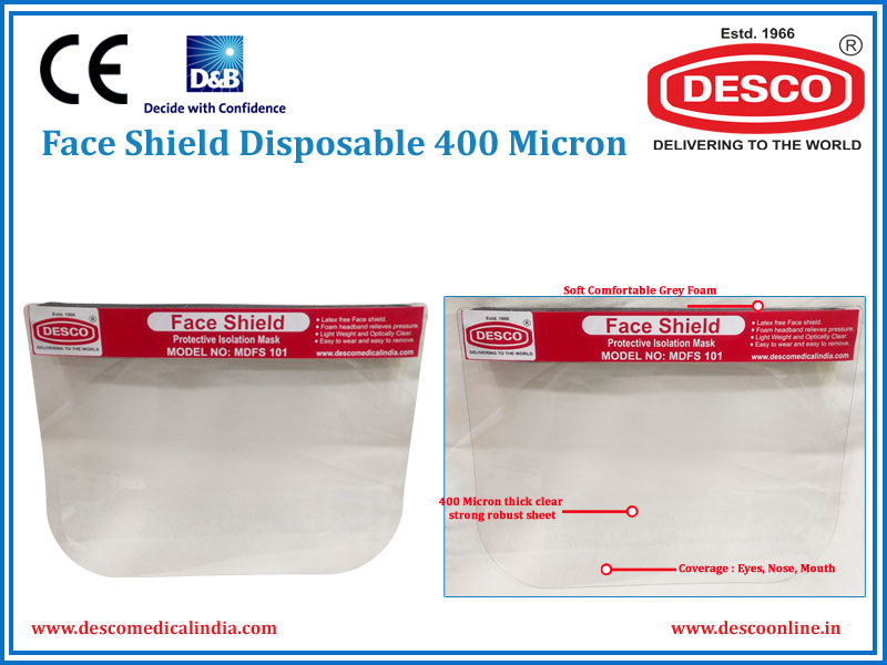 Covid Face Shield Manufacturer and Exporter India | DESCO