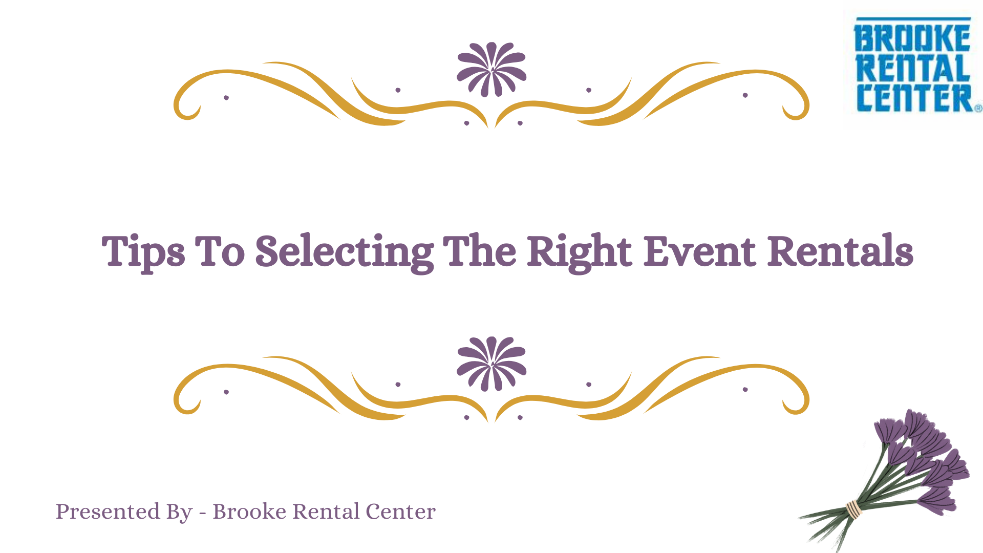 Tips To Selecting The Right Event Rentals
