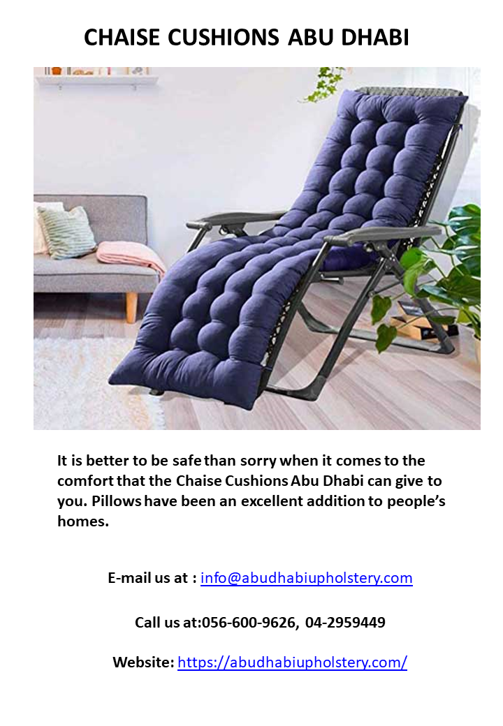 CHAISE CUSHIONS ABU DHABI