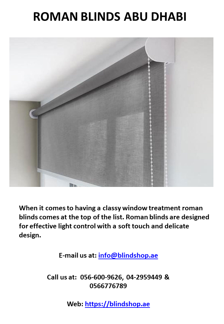 Roman Blinds Abu Dhabi