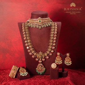Buy Complete bridal gold jewellery sets at Krishna Jewellers,Pearls and Gems