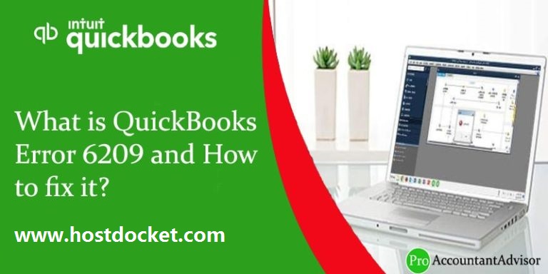 How to Rectify QuickBooks Error 6209?