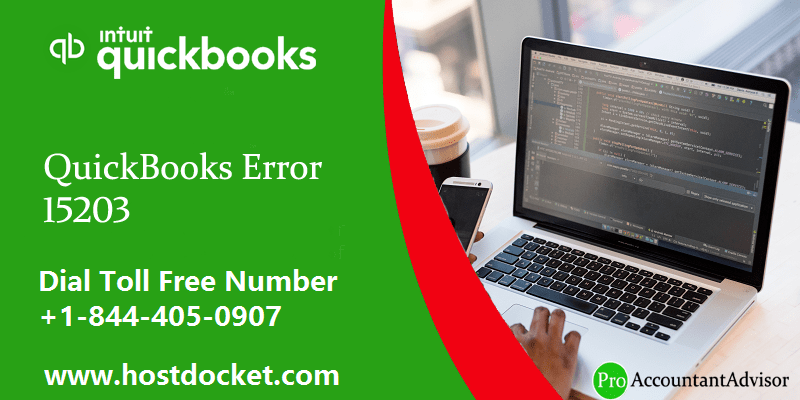How to Fix QuickBooks Error Code 15203?