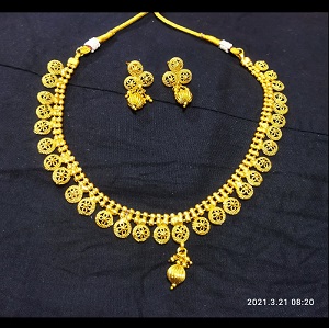 1 Gram Gold Jewellery Designs With Reasonable Price