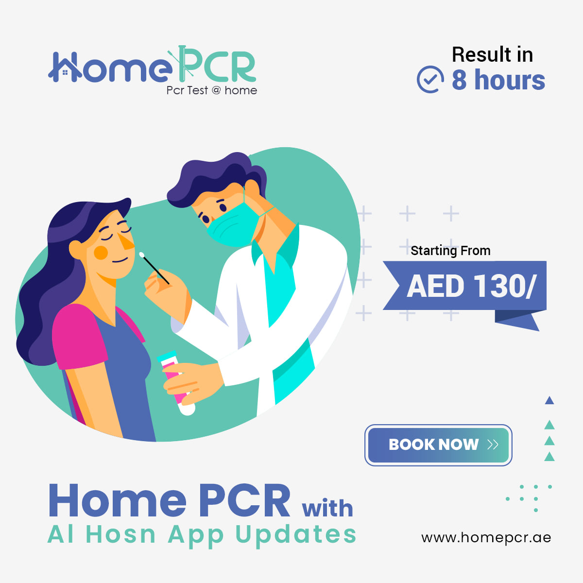 Book the home pcr test in Dubai & Sharjah