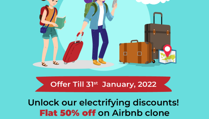 Airbnb clone with flat 50% offer at Appkodes