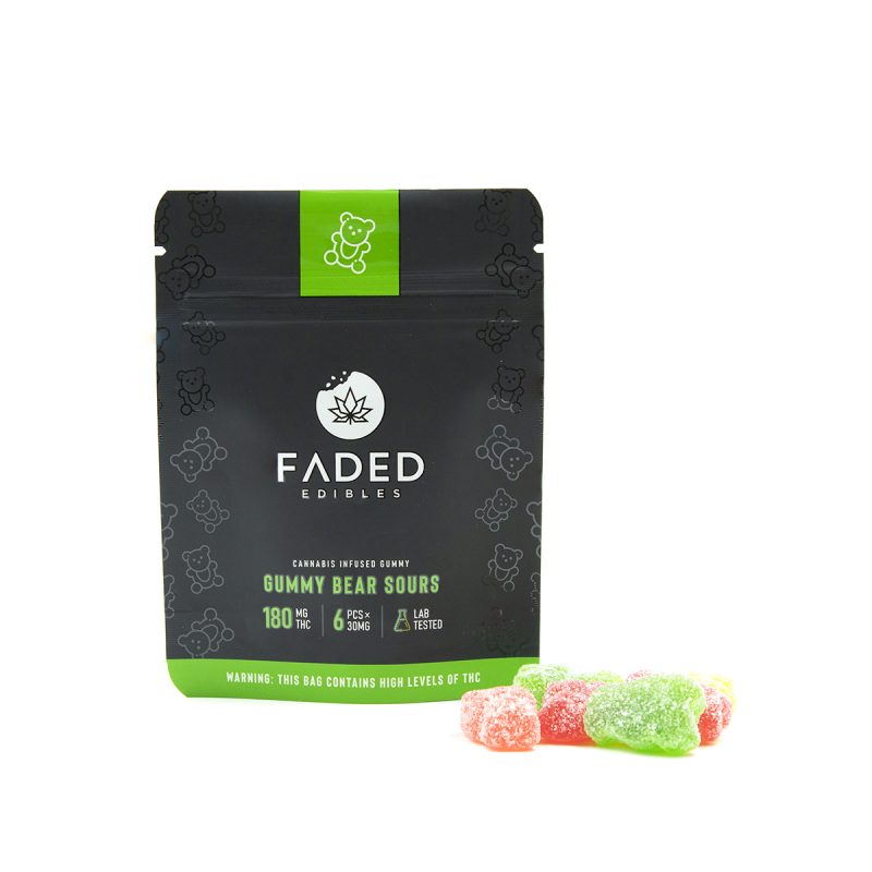 Faded Gummy Bear Sours (180mg)