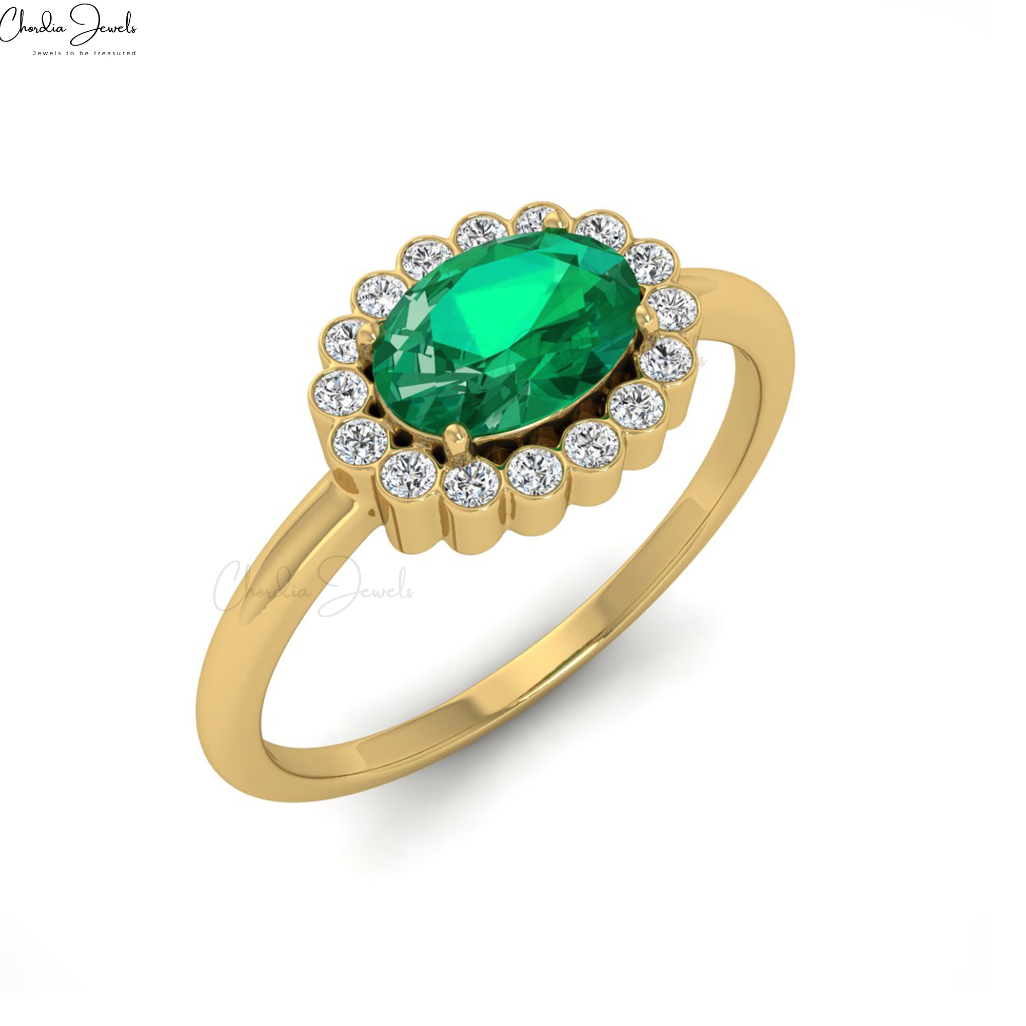 Buy Beautiful Emerald  Rings Online for every style and budget at Chordia Jewels