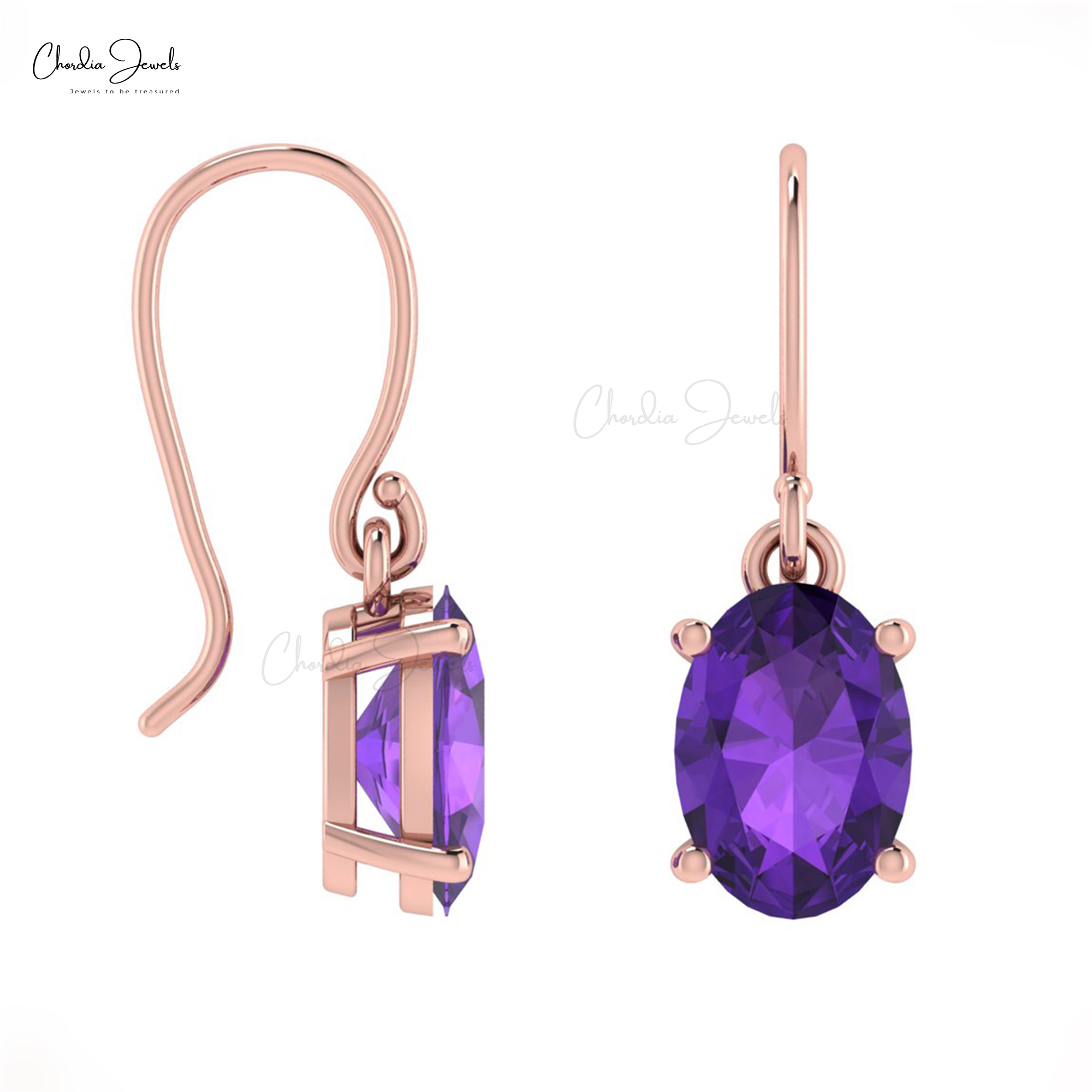 Purchase Amethyst Earrings at Chordia Jewels