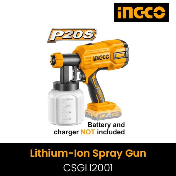Buy INGCO Cordless Spray Gun CSGLI2001 online at lowest price in India. - bookmyparts.com