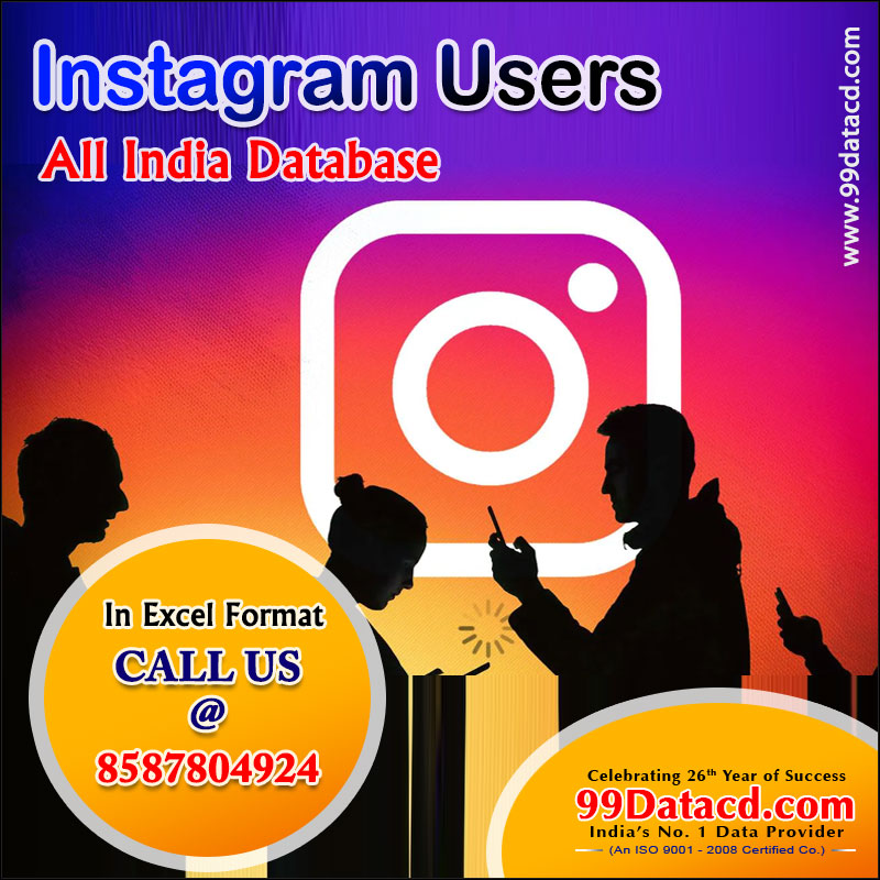Instagram Users E-mail & Mobile Number Data