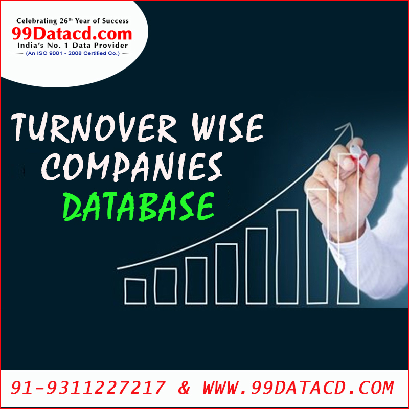 Get TurnoverWise Companies Database 2021 - All India