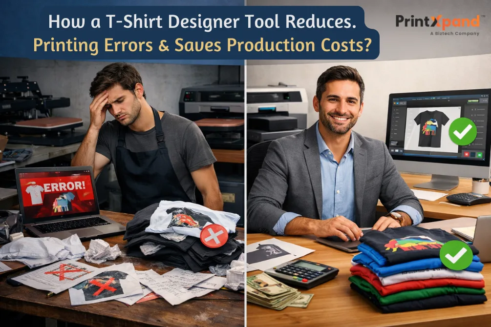 How a T-Shirt Designer Tool Reduces Printing Errors & Saves Production Costs