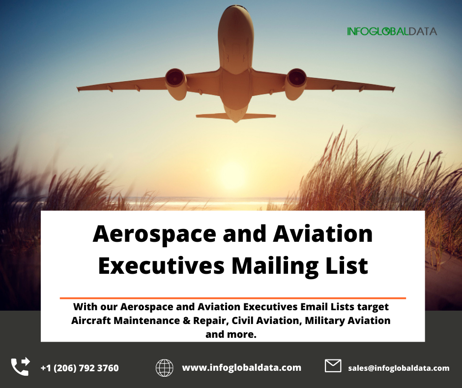 Aerospace and Aviation Executives Mailing List | Aviation Executives Lists