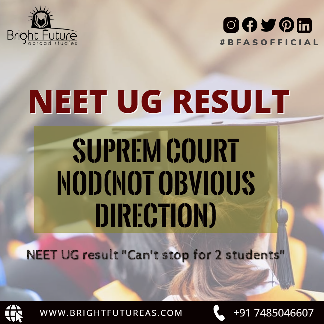 Supreme Court NOD to NEET UG result "Can't stop for 2 students"