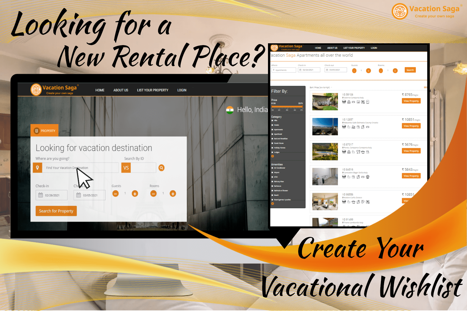 Create Your Vacational Wishlist