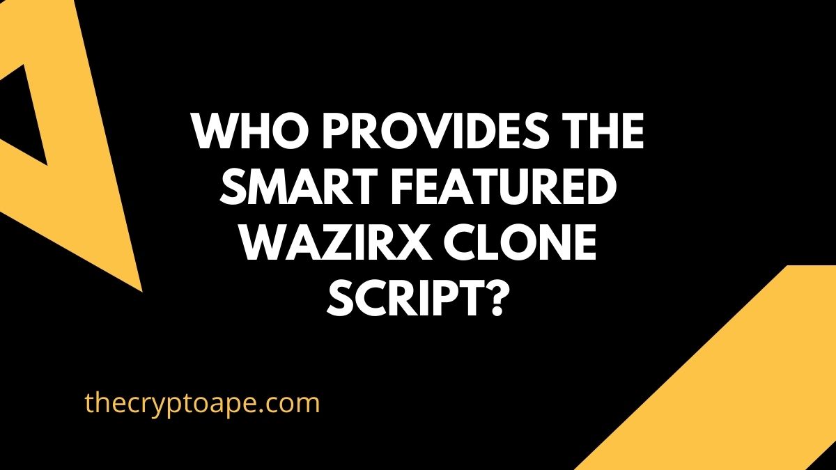 Who provides the smart featured Wazirx clone script?