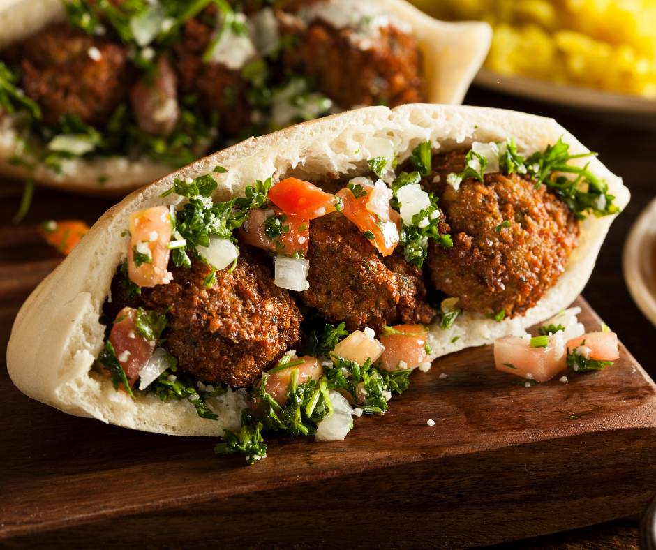 Popular Falafel Pita Sandwich