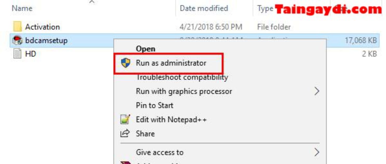 Huong dan cac buoc tai bandicam full crack