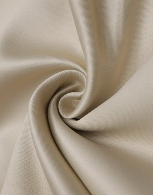 Cream Color Poly Curtain Blackout Fabric | Charu Creation