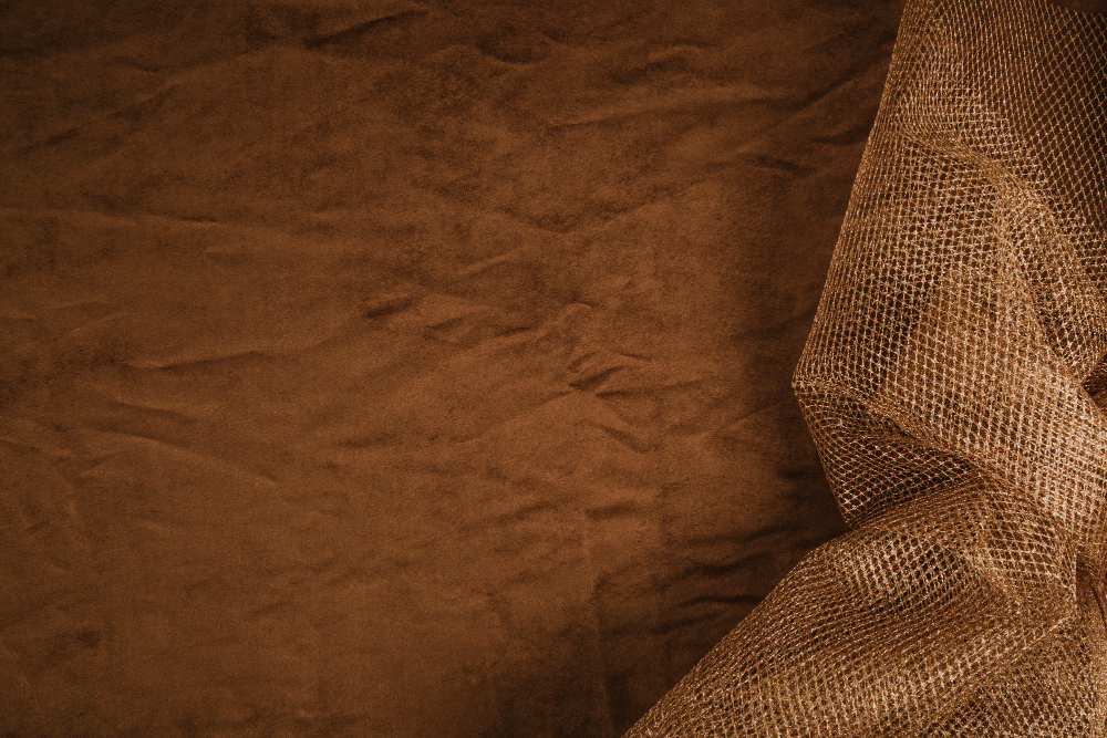 Chocolate Color Poly Blackout Fabric - Charu Creation