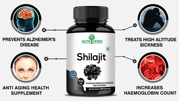 Nutriherbs Shilajit For Men (90 capsules)