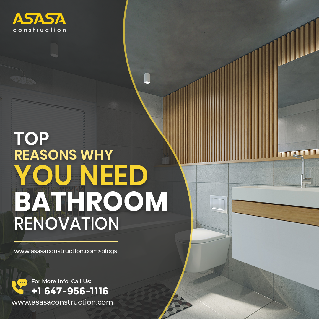 Top Reasons Why You need Bathroom Renovation