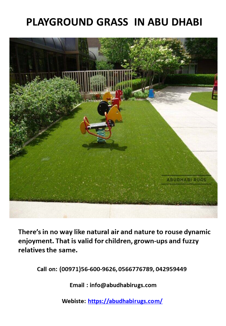 PLAYGROUND GRASS  IN ABU DHABI