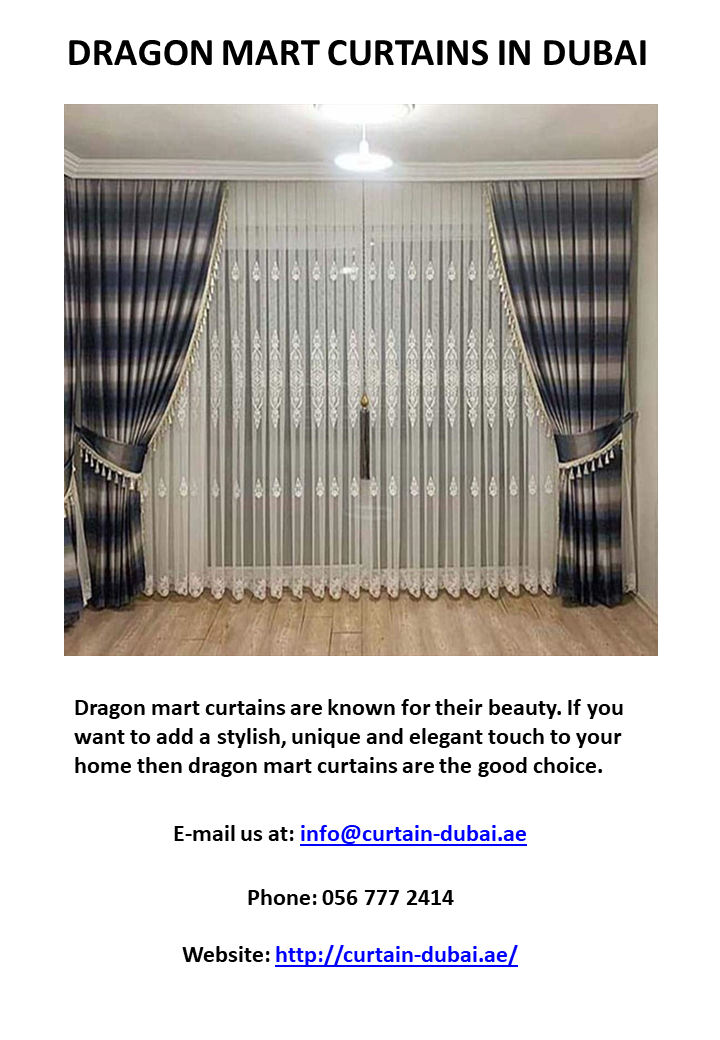 DRAGON MART CURTAINS IN DUBAI