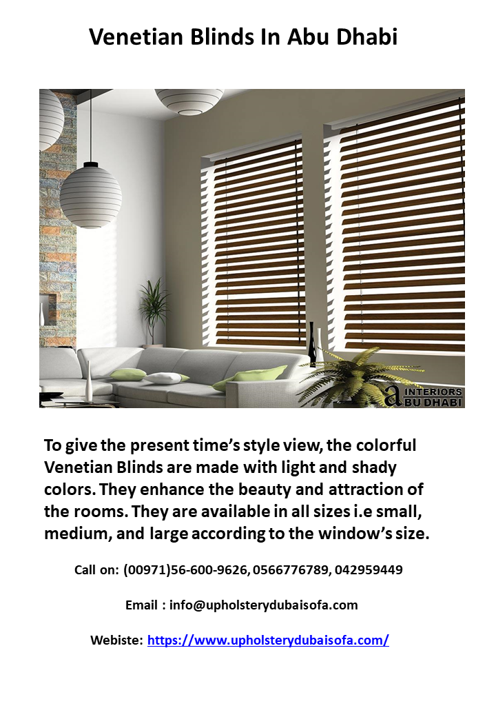 Venetian Blinds In Abu Dhabi