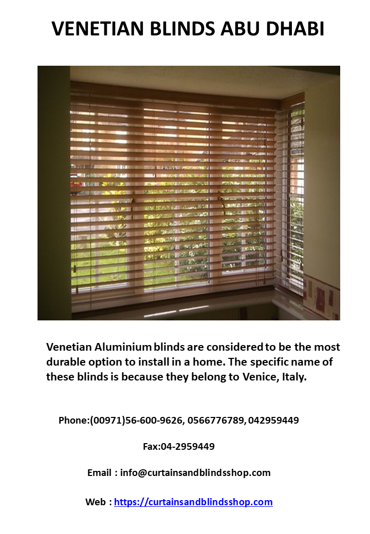 VENETIAN BLINDS ABU DHABI