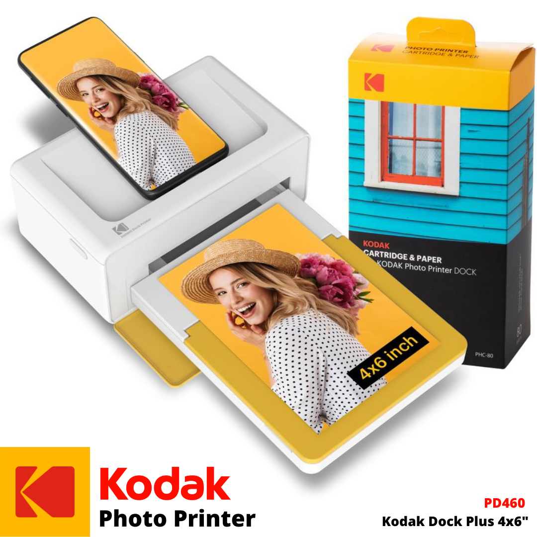 Best Instant Portable Bluetooth Photo & Picture Printer - Dock Plus 4x6 PD460 Bundle - Kodak Photo Printer