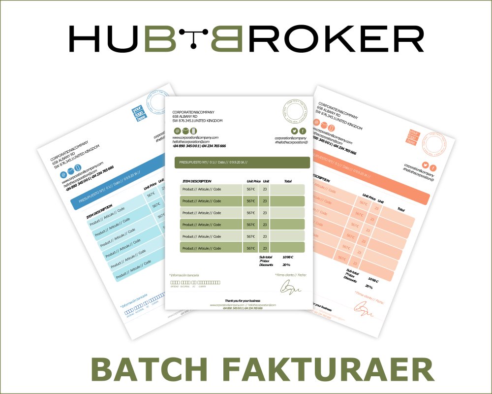 Batch Invoices Online e-conomic