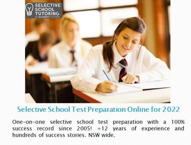 Selective School Test Preparation Online for 2022